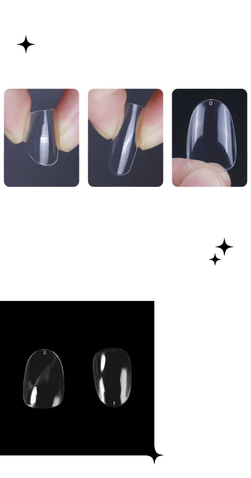 네일아트 네일팁 리필팁 숏 오발 미니 클리어 50개입 상세 이미지 3